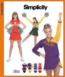 3689 9806 Simplicity CHEERLEADER TOPS, KNIFE PLEAT SKIRTS, UNDIES 10-14,12-18 CHOICE UNCUT
